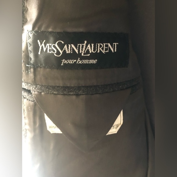 YVES SAINT LAURENT Milano Italian Wool Cashmere Blazer Coat - Picture 2 of 8